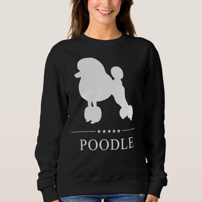 Moletom Poodle White Silhouette (Frente)