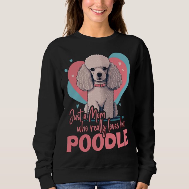 Moletom Poodledog with heartdecoration  Poodlemom  2 (Frente)