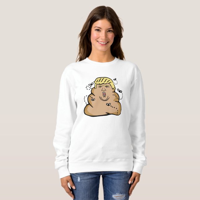 Moletom poop donald trump mulheres (Frente Completa)
