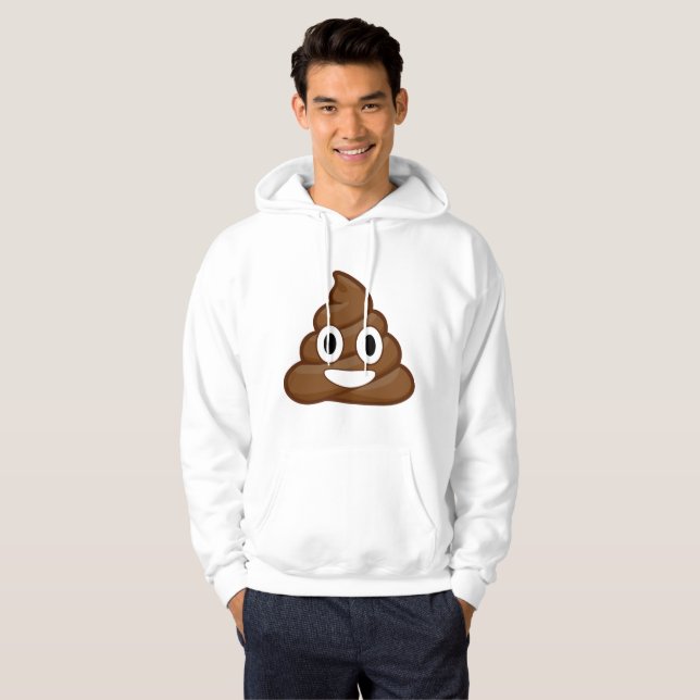 Moletom poop emoji mens hoodie hoodie (Frente Completa)