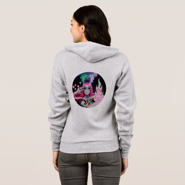 Moletom Pop Art Diva Vegas Hoodie 💖 🃏 (Parte Traseira Completa)
