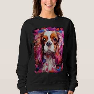 Moletom Pop Art Dog Cavalier King Charles Spaniel Valentin