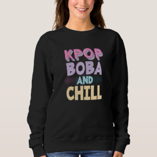 Moletom Pop Coreano Música Boba Drink K Pop Bubble Tea
