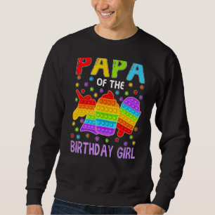 Moletom Pop, Papá Da Família Birthday Girl Fidget Kids