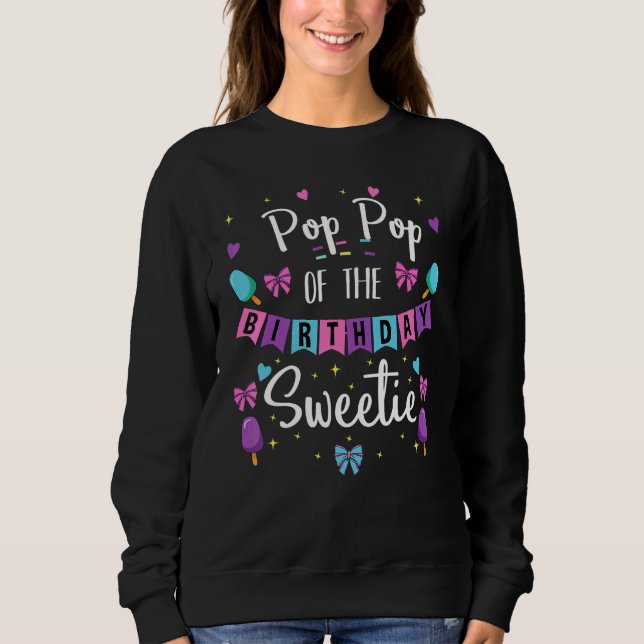 Moletom Pop Pop Do Docinho De Aniversário Par De Sorvete (Frente)