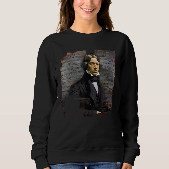 Moletom Pop Robert Schumann Music Composer Piano (Frente)