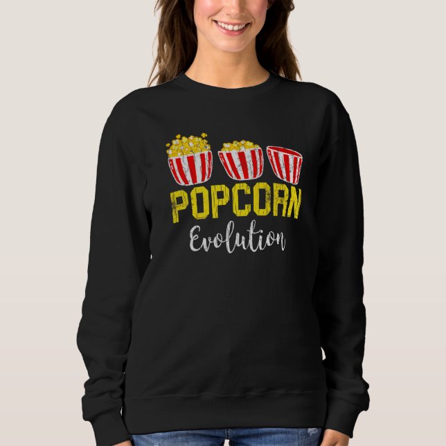 Moletom Popcorn Evolution Pop Corn Eater Gráfico (Frente)