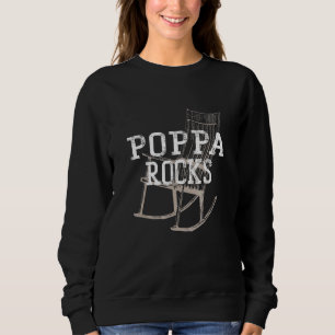 Moletom Poppa Rocks Dia de os pais Netos Ama Vovô