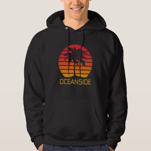 Moletom Pôr do sol em Oceanside Califórnia (Frente)