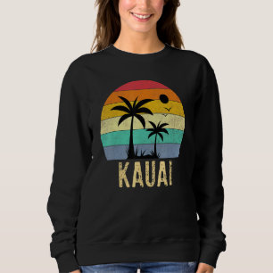 Moletom Pôr do Sol Kauai Havaí Palmeiras Retro