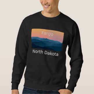 Moletom Pôr do sol na montanha de Fargo Dakota do Norte ci