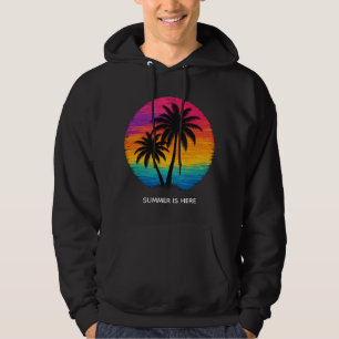 Moletom Pôr do Sol Tropical Palmeiras Design Retro