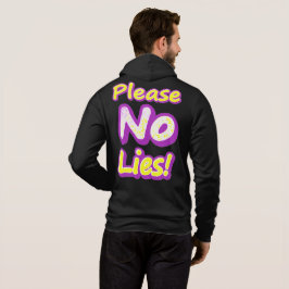 Moletom "Por Favor, Sem Mentiras!" Design bonito. Compre a