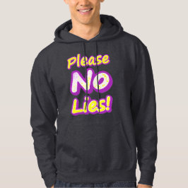 Moletom "Por Favor, Sem Mentiras!" Design bonito. Compre a