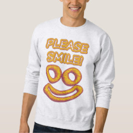 Moletom "Por favor, sorria!" Design bonito. Comprar Agora