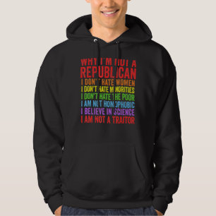 Moletom Por que não sou Republicano, não sou traidor
