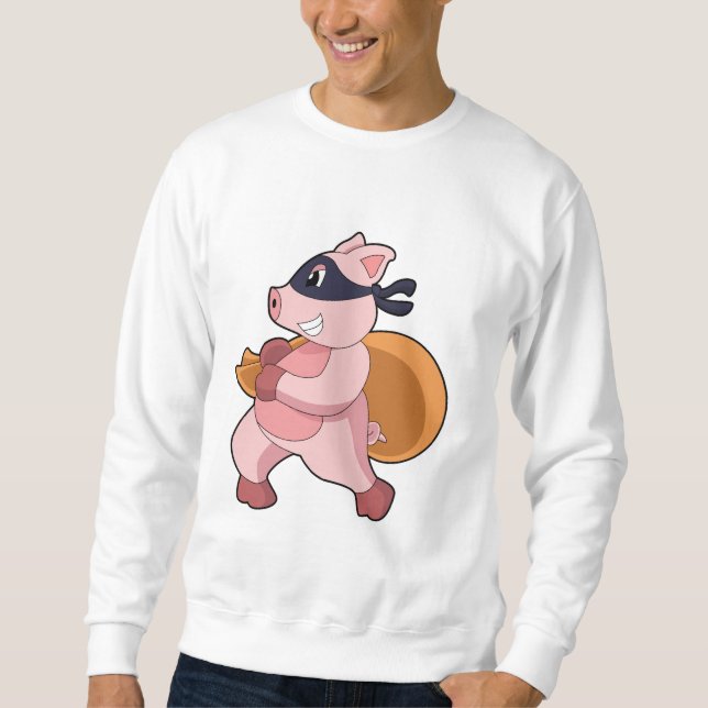 Moletom Porco como Runner (Frente)