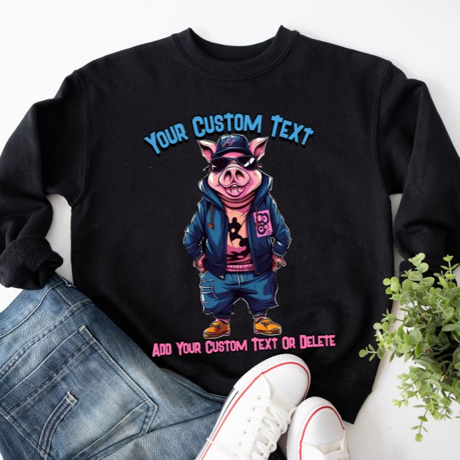 Moletom Porco Elegante Moda Animal (Criador carregado)