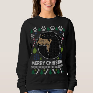 Moletom Porco Rottweiler Raça Fresca De Natal