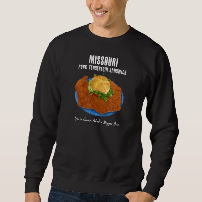 Moletom Pork Loin Sandwich Cutlet Hamburger Profundo Frito (Frente)