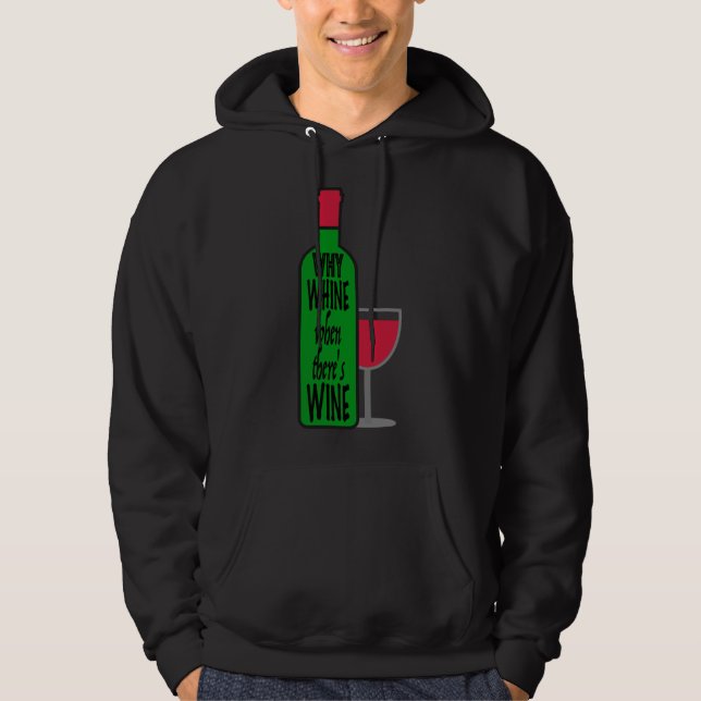 Moletom Porquê Garrafa de Vinho (Frente)