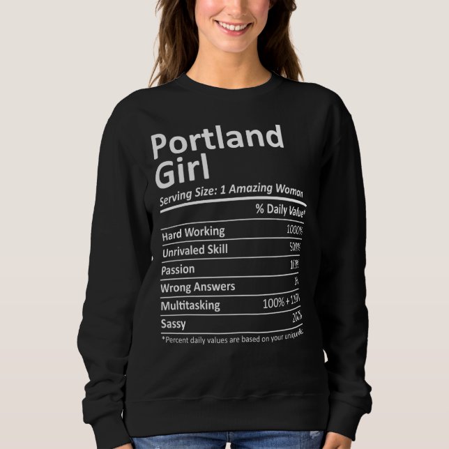 Moletom Portland Girl Tx Texas Funny City Home Roots Usa (Frente)