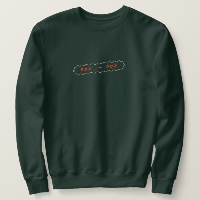 Moletom Portland Staycation Sweatshirt oficial PDX para PD (Frente do Design)