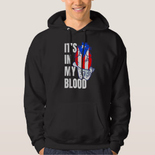Moletom Porto Rico Flag Boricua Ele Sangue Veias Mão