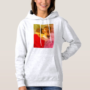 Moletom Portrait Hoodie, Portrait Pintado à Mão, de Fee