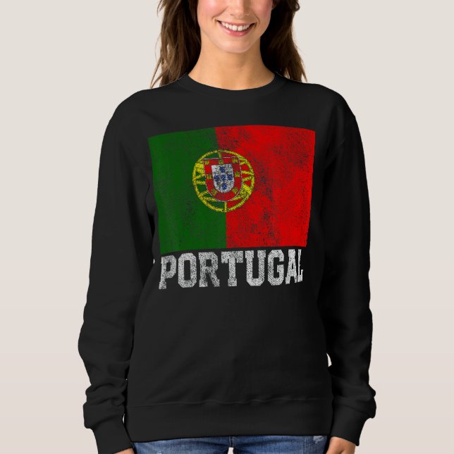 Moletom Portugal Português Sinalizador Orgulho Raiz Famíli (Frente)
