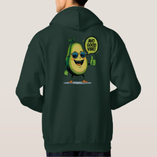 Moletom Positive Vibe Avocado Kawaii Fruit Pun Hoodie