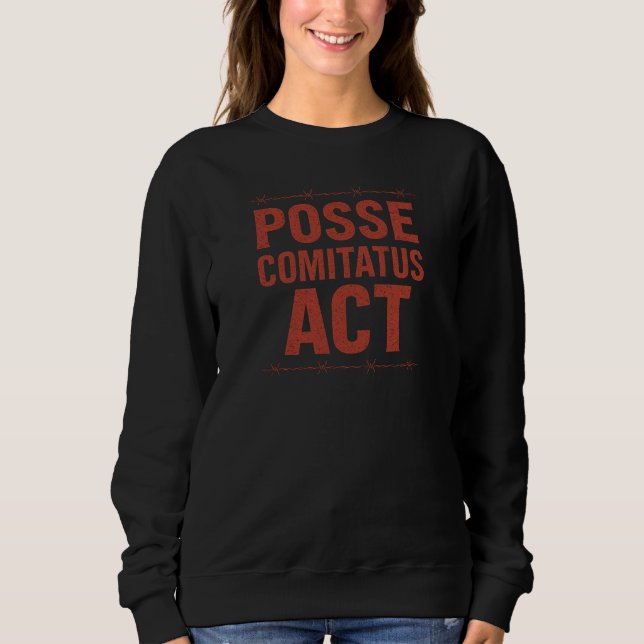 Moletom Posse Comitatus Act Distress Barbed Wire Design (Frente)