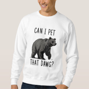 Moletom Posso Acariciar Esse Cachorro? Urso Meme Cachorro 