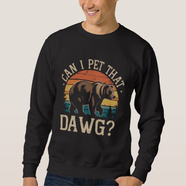 Moletom Posso Fazer Carinho Nesse Cachorro Urso Meme Acamp (Frente)