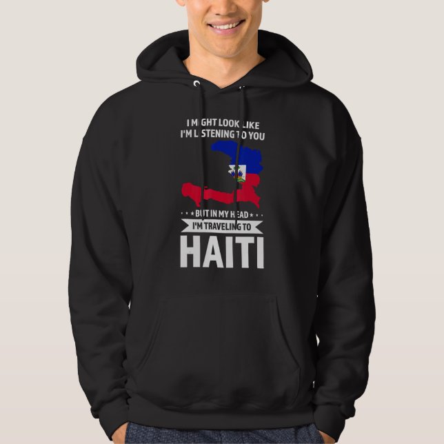 Moletom Posso parecer que estou ouvindo o Haiti (Frente)