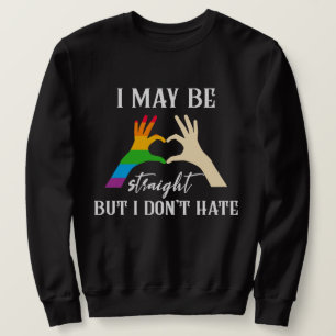 Moletom Posso ser Hetero, mas não odeio Orgulho gay mês