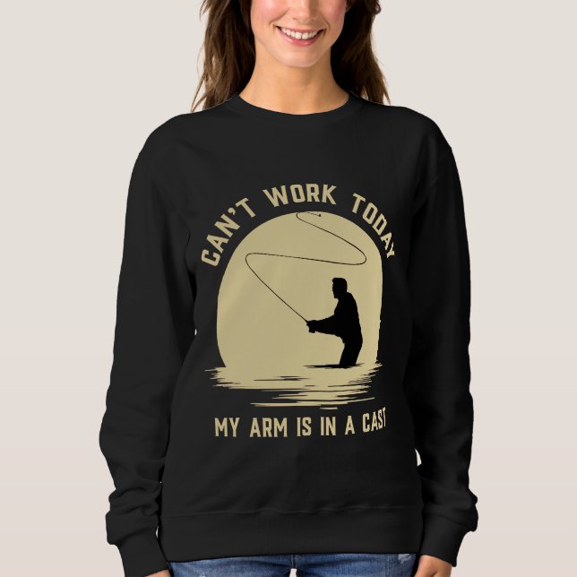 Moletom Posso Trabalhar Hoje Meu Braço Está Em Um Prítico  (Frente)