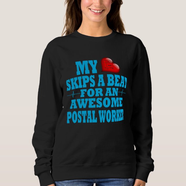 Moletom Postal Worker Valentines Mail Handler Employee Lov (Frente)