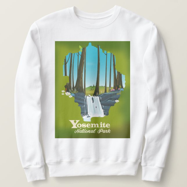 Moletom Poster de férias do Parque Nacional de Yosemite. (Frente do Design)