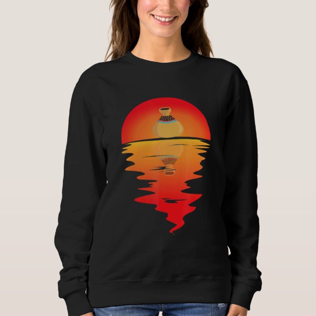 Moletom Pote de argila de potência reflexo solar com Fazer (Frente)