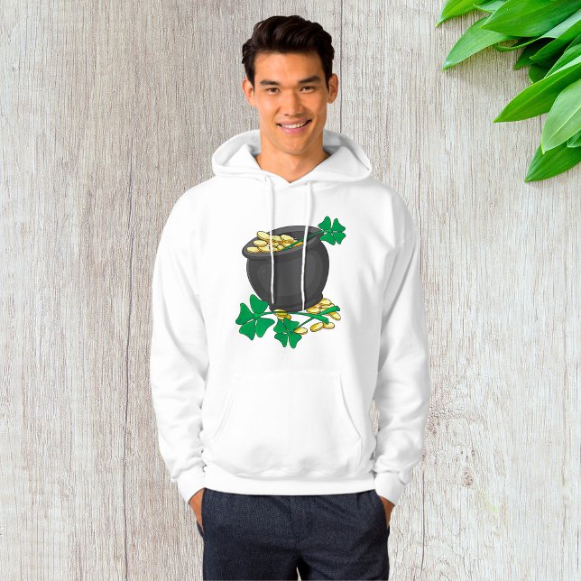 Moletom Pote sortudo de Dourado Mens Hoodie (Criador carregado)