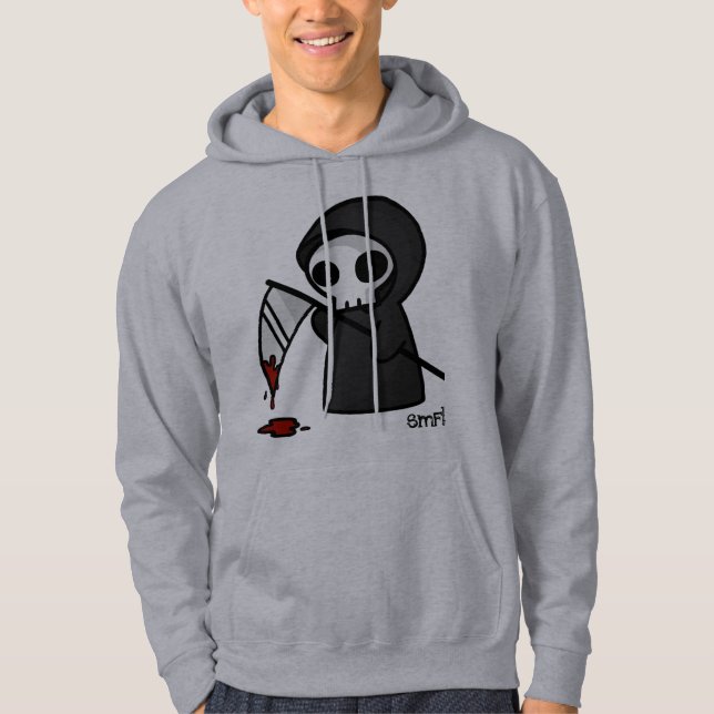 Moletom Pouco Hoodie da morte (Frente)