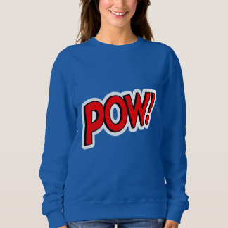 Moletom POW! Screwball Gráficos Azul