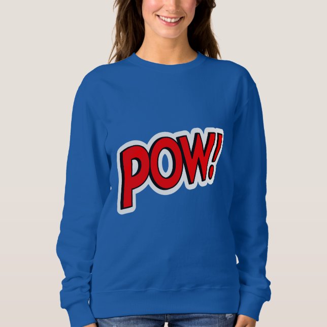 Moletom POW! Screwball Gráficos Azul (Frente)