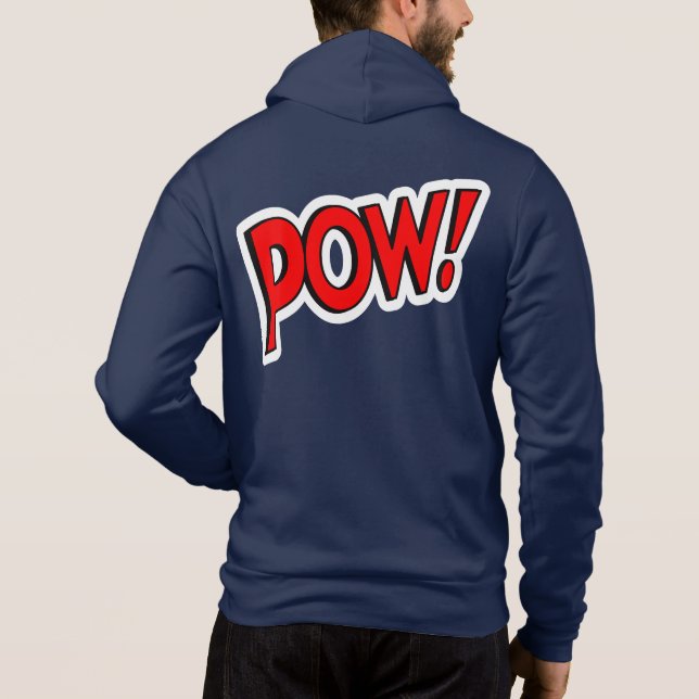 Moletom POW! Screwball Gráficos Azul (Verso)