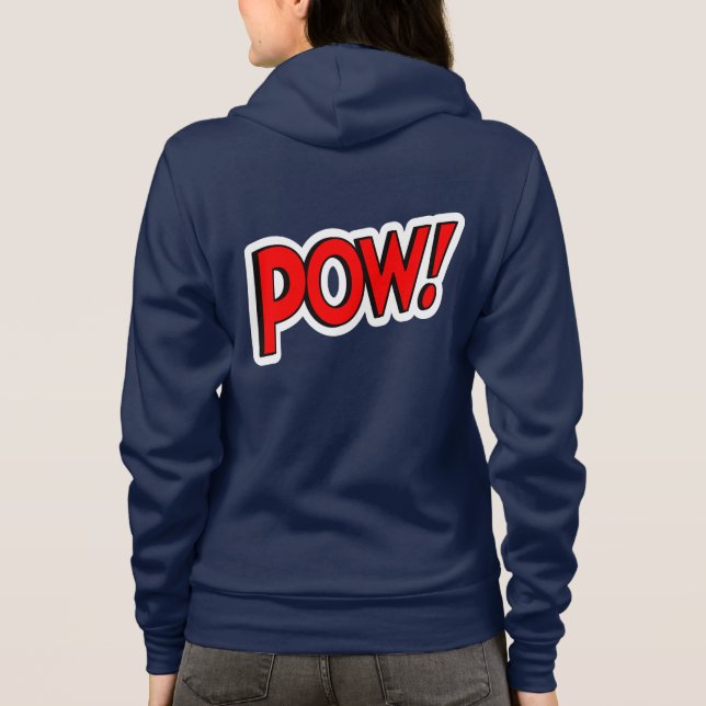 Moletom POW! Screwball Graphics Casaco com Capuz e Zíper (Verso)