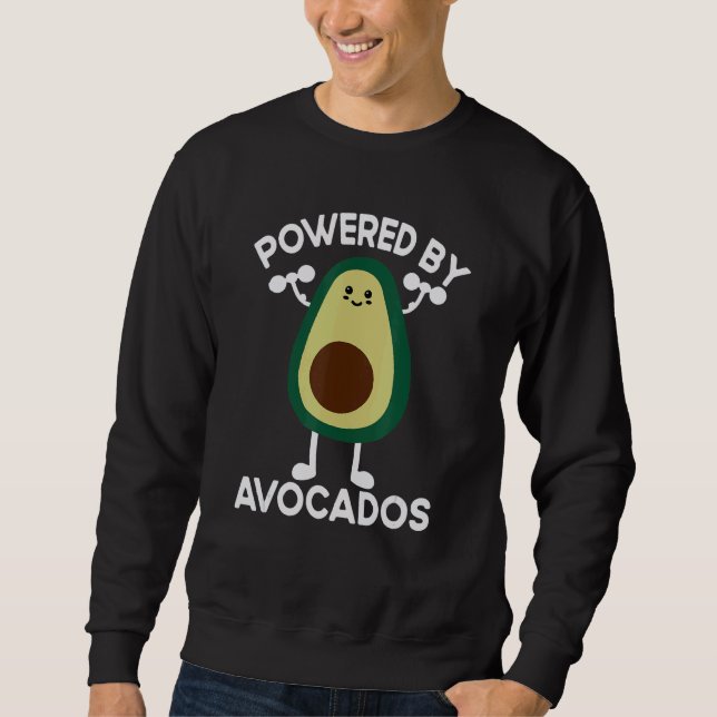 Moletom Powered By Avocados Quote For Avocado   (Frente)