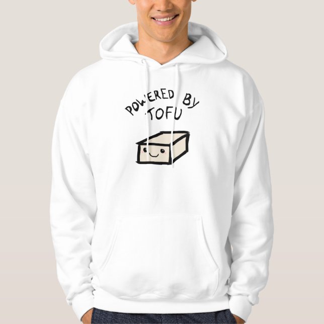 Moletom Powered by tofu, hoodie (Frente)