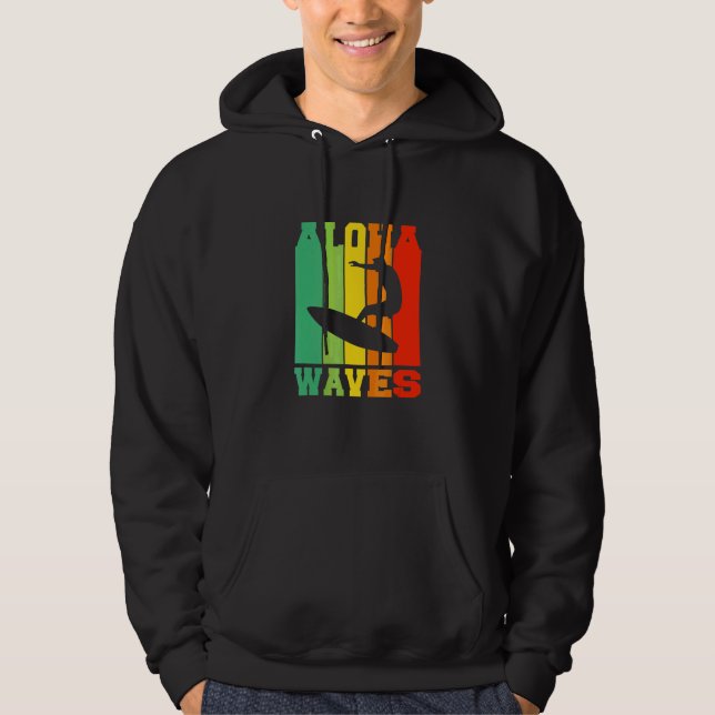 Moletom Praia Aloha Havaí Praia de Surf Surf (Frente)