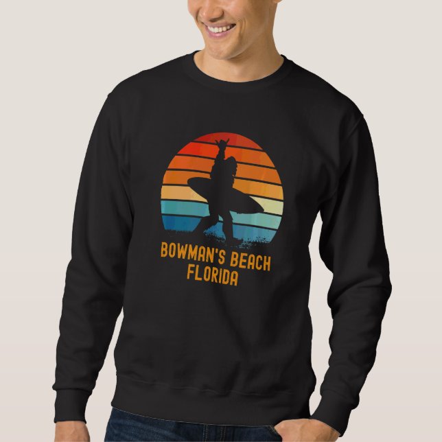 Moletom Praia de Bowman na Flórida Sasquatch Souvenir (Frente)
